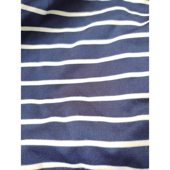 Torrid Navy & White Striped Skirt Inverted Pleat - Picture 6 of 7